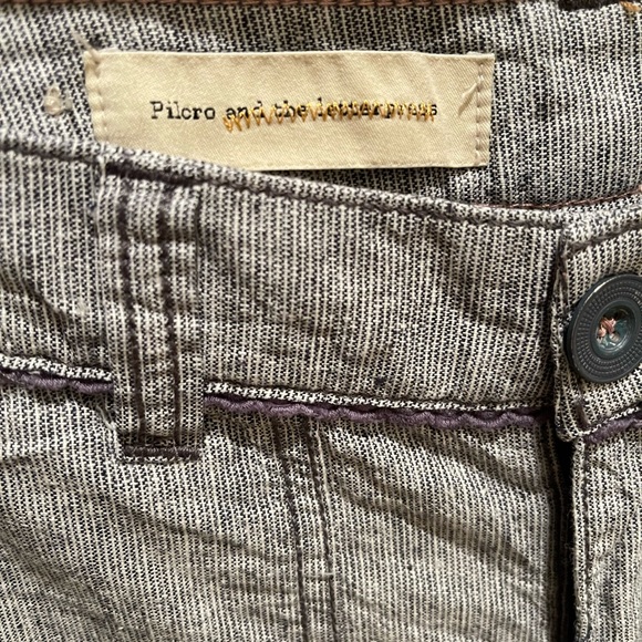 Anthropologie Pilcro Sz 2 Linen striped pants - Picture 7 of 12